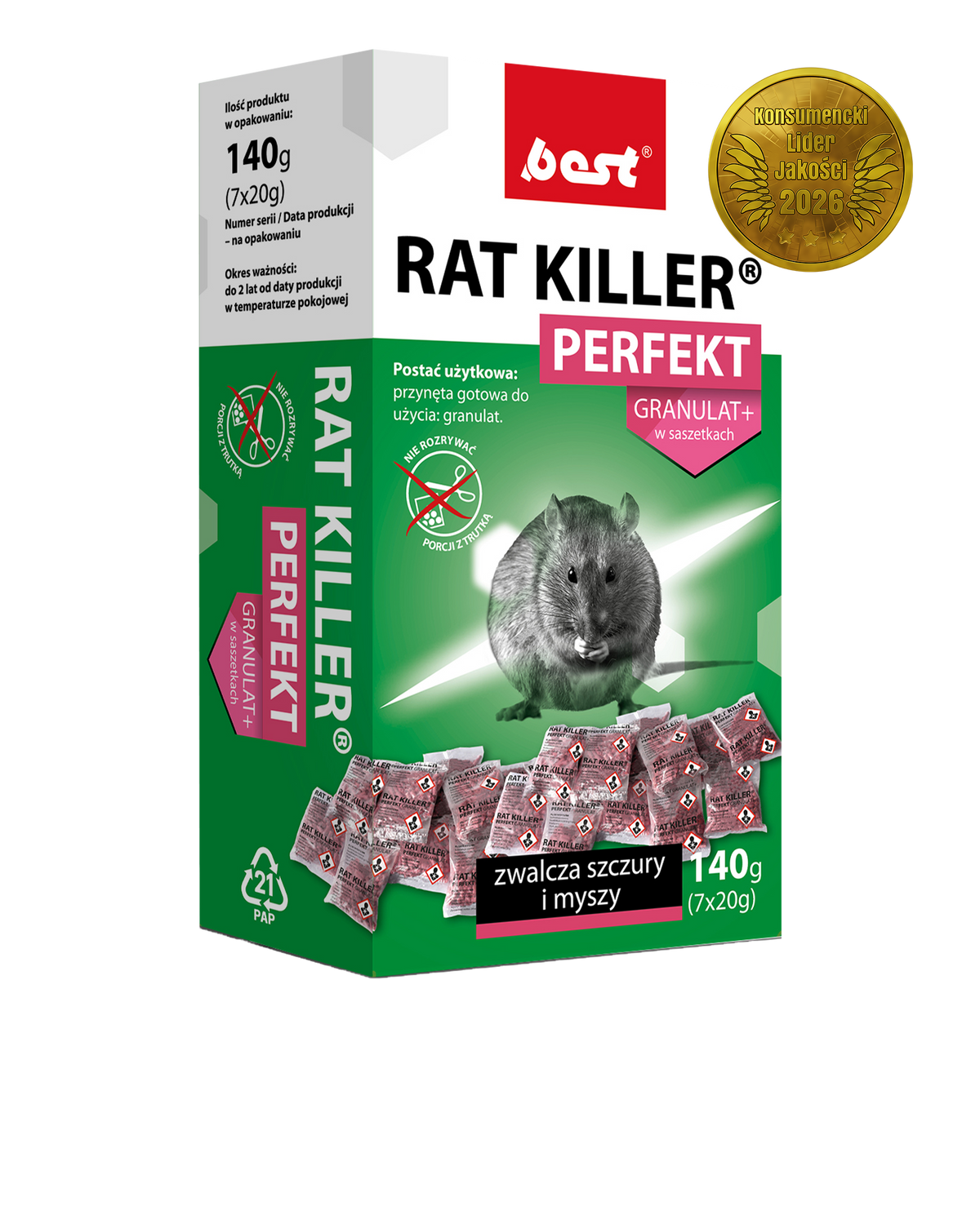 RAT KILLER PERFEKT GRANULAT+ 140 g