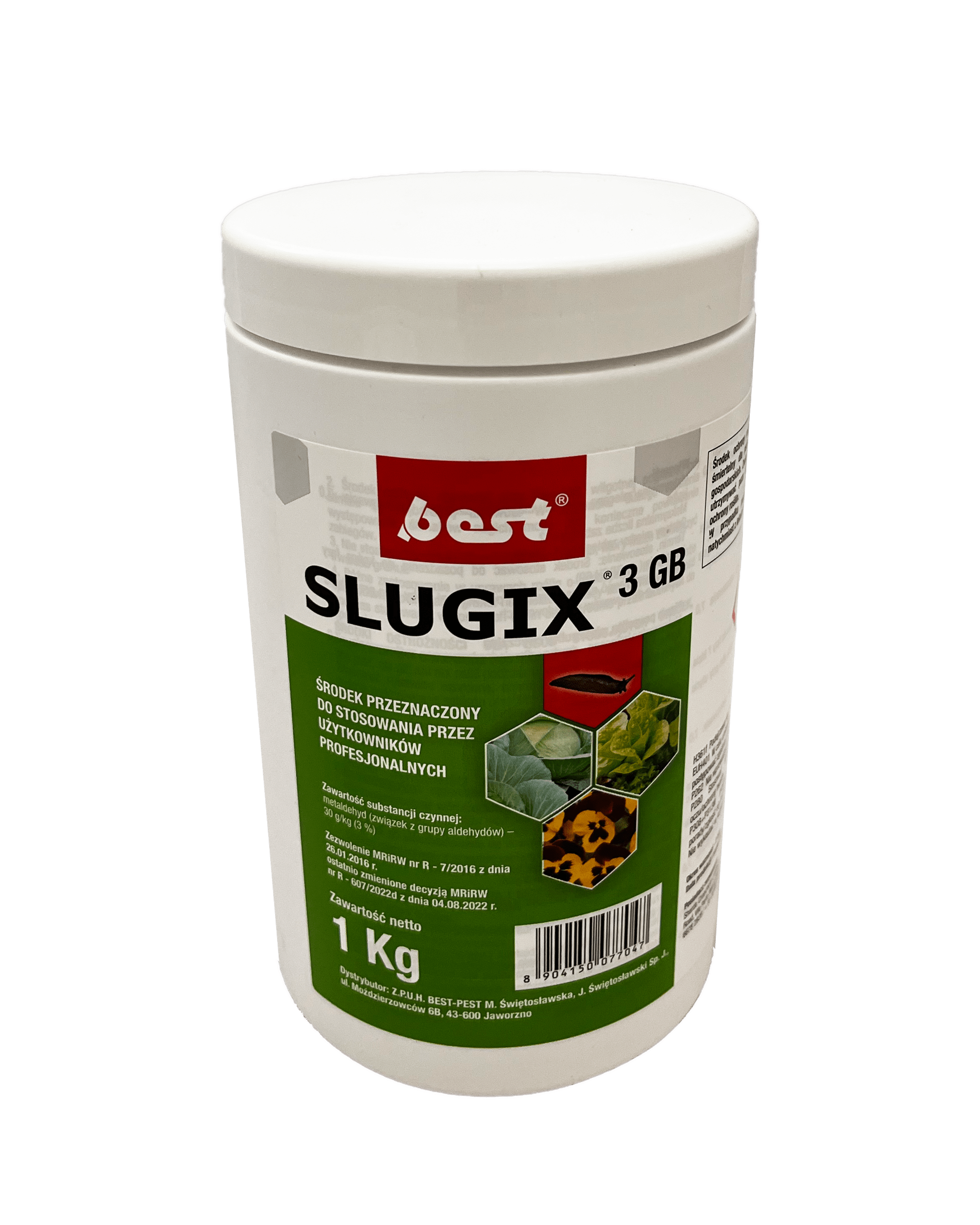 SLUGIX 3 GB preparat ślimakobójczy 1 kg